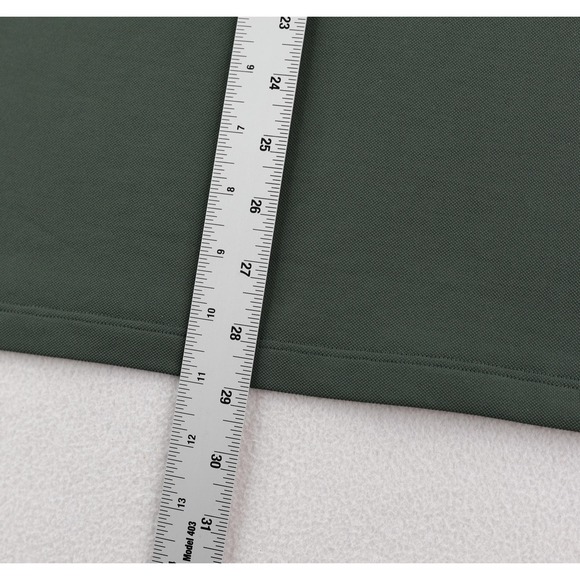 Vuori Feather Polo Shirt Mens Medium Green Solid Golf Performance Short Sleeve - Picture 7 of 8